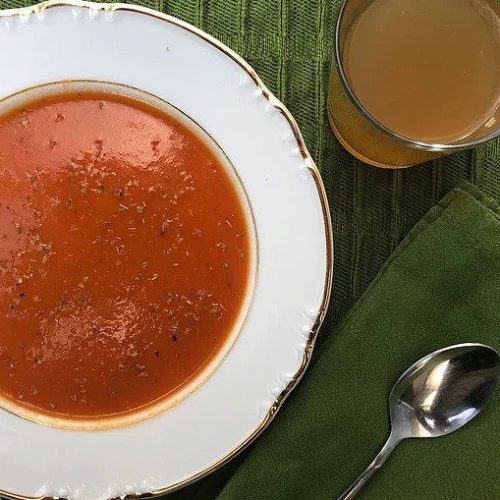 Tomato and Basil Broth Soup