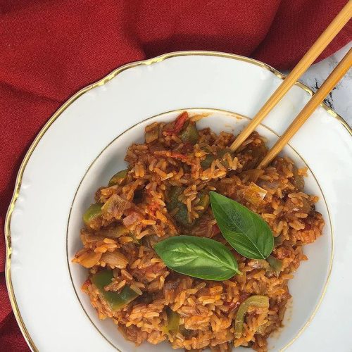 Tomato & oregano fried rice