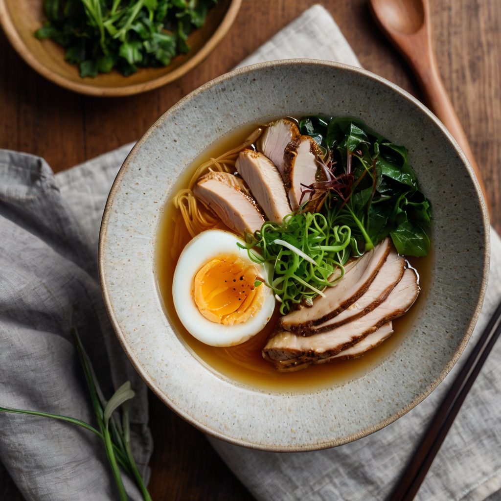 Ramen with Chicken Broth